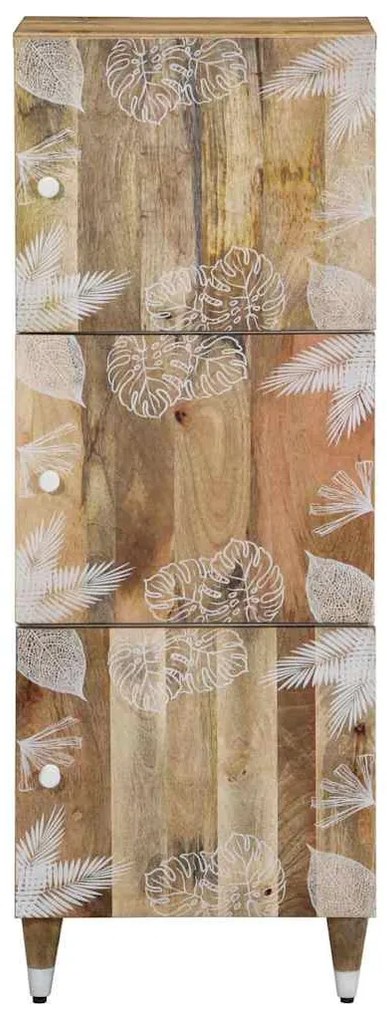 Aparador alto 40x33,5x110 cm madeira de mangueira maciça