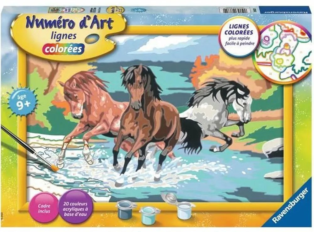 Desenhos para Pintar Ravensburger Horde Of Horses