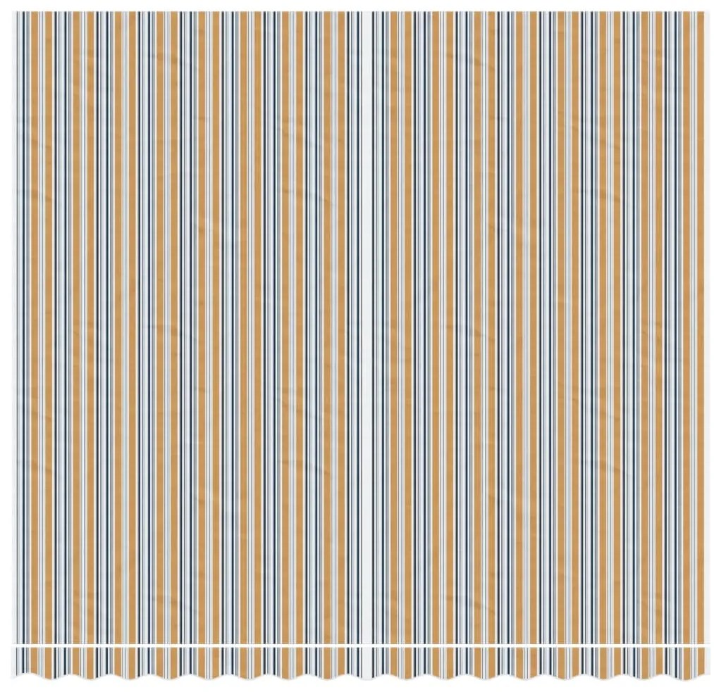 Tecido de substituição para toldo 4x3,5 m riscas multicor