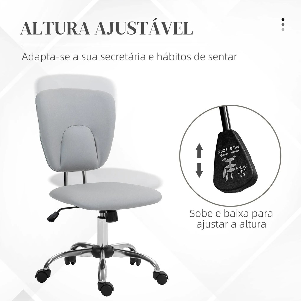 Vinsetto Cadeira de Escritório Cadeira de Escritório Giratória de Cour