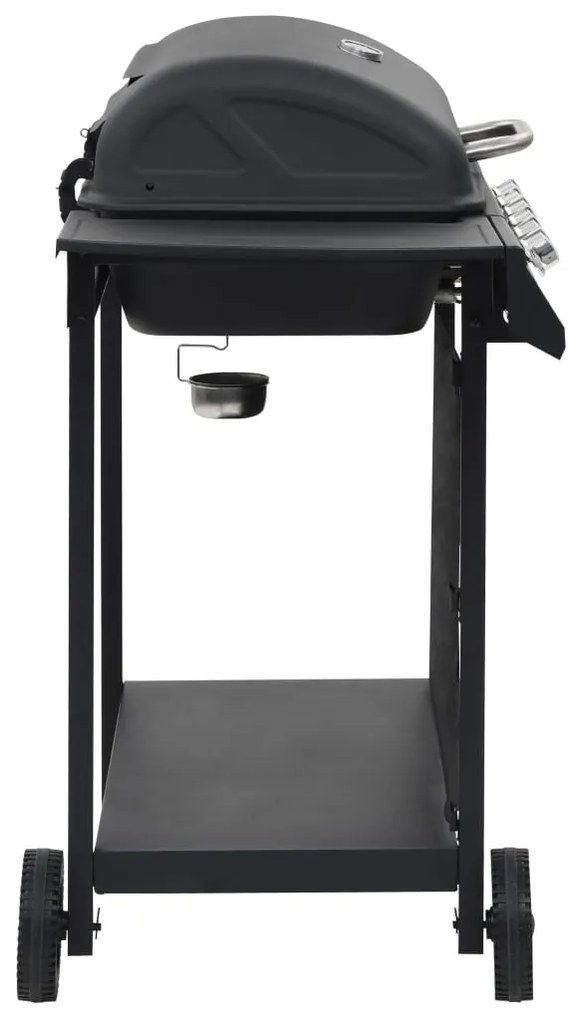 Grelhador/BBQ a gás com 6 zonas de cozinhar aço preto