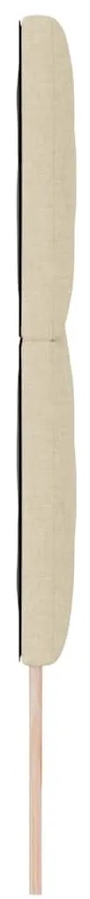 Cabeceira LED vidaXL Design Blocos de Diamante Creme 180 cm Tecido