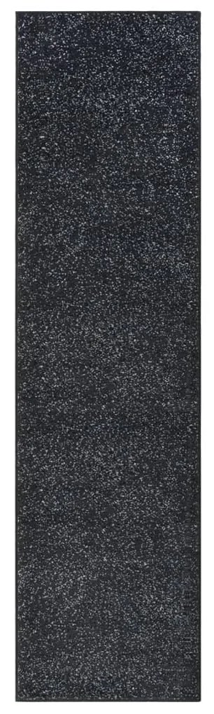 vidaXL Passadeira 100x400 cm polipropileno antracite
