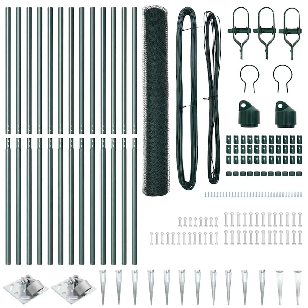 Conjunto de Cerca Conjunto de 2 Verde Floresta