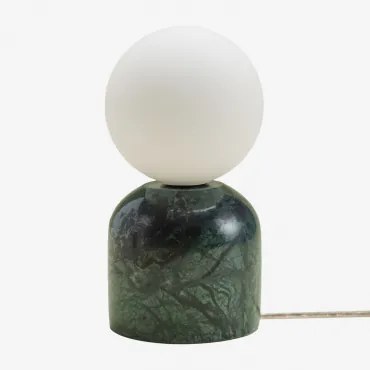 Candeeiro De Mesa Em Pedra Natural Tumkur Mármore Verde Udaipur - Sklum