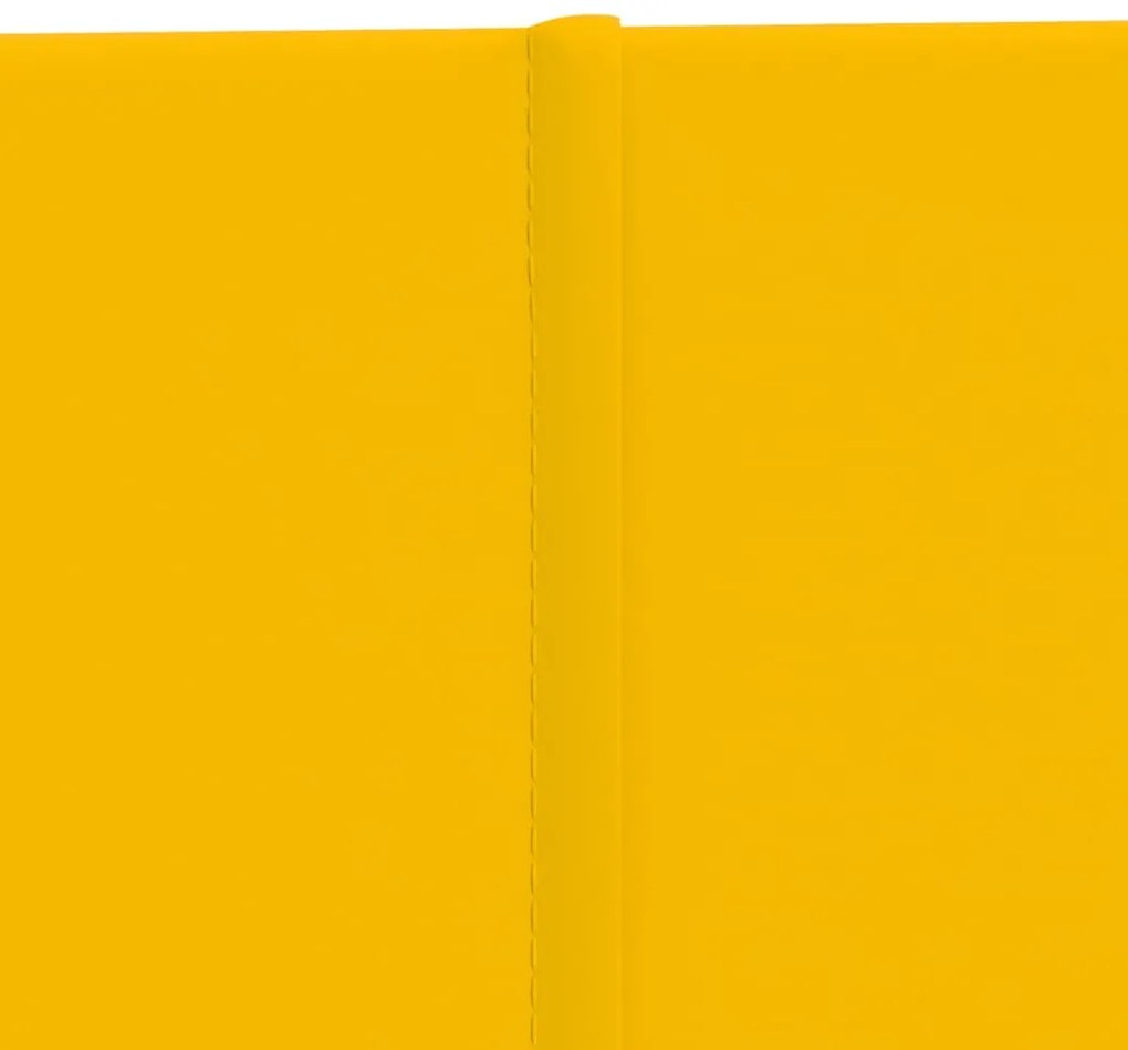 Painel de parede 12 pcs 90x15 cm veludo 1,62 m² amarelo