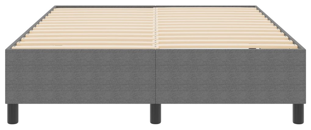 Cama Box vidaXL Cinza Claro 140x200 cm em Tecido Cotelê