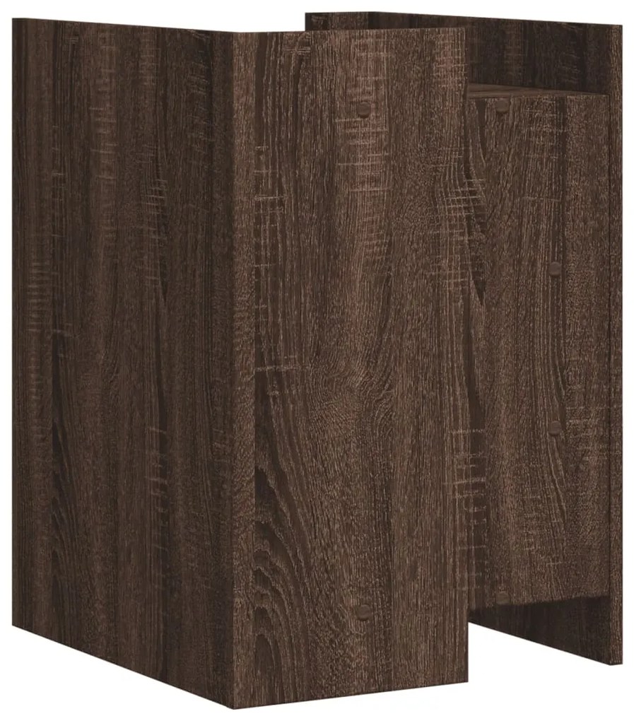 Mesa cabeceira 45x50x65 cm derivados madeira carvalho castanho