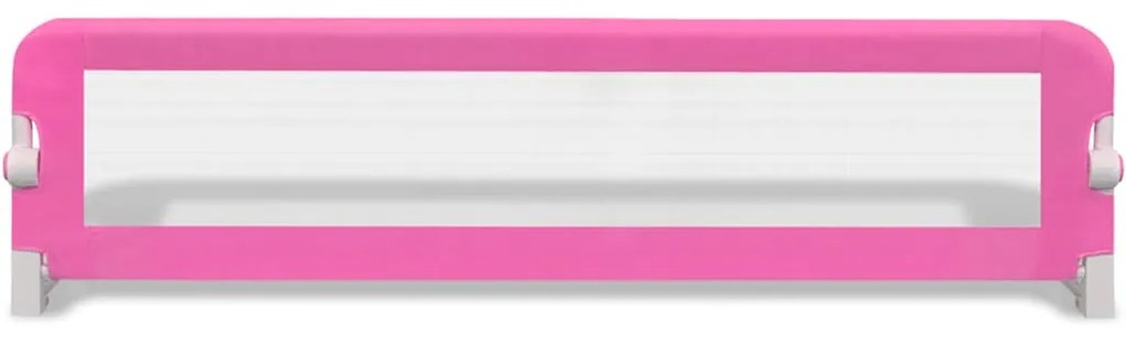 Toddler Barra de segurança para cama 150 x 42 cm rosa