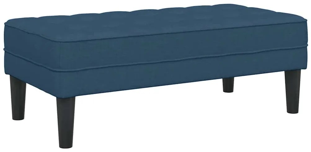 Banco vidaXL Azul 113x57x39 cm Tecido