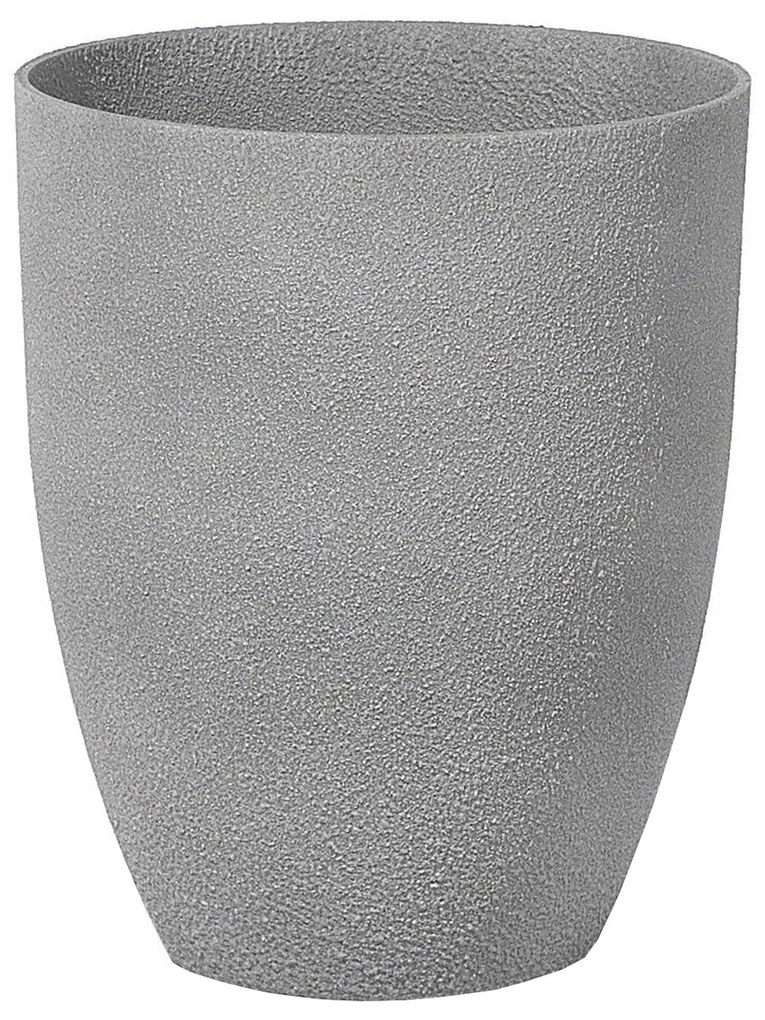 Conjunto de 2 vasos em pedra cinzenta 35 x 35 x 42 cm CROTON Beliani