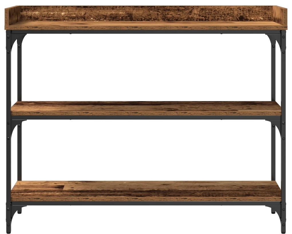 Mesa de Console vidaXL Madeira Velha 100x30x80 cm Madeira Ingenheirada