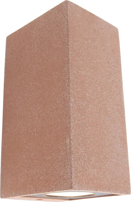 Candeeiro de Parede Exterior Moderno Terracota 2-Luzes IP44 - Pompei