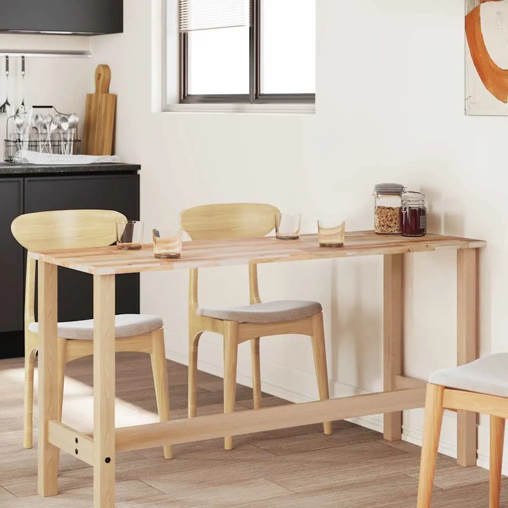 Tampo de mesa retangular 140x60x2 cm madeira de acácia maciça