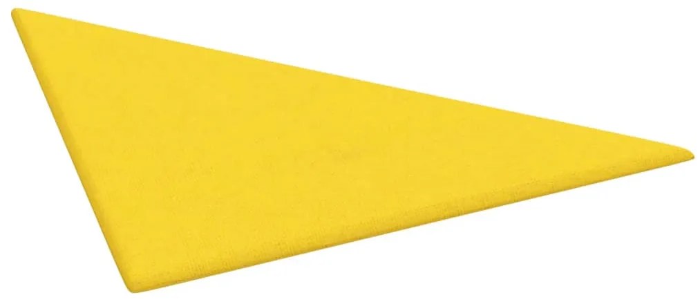 Painel de parede 12 pcs 30x30 cm tecido 0,54 m² amarelo-claro