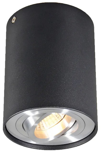 LED Foco de embutir inteligente preto com aço incl. WiFi GU10 - Rondoo up Moderno