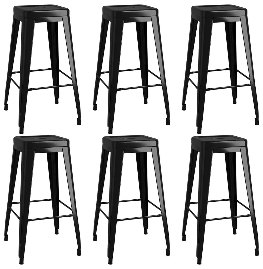 7 pcs conjunto de bar branco e preto