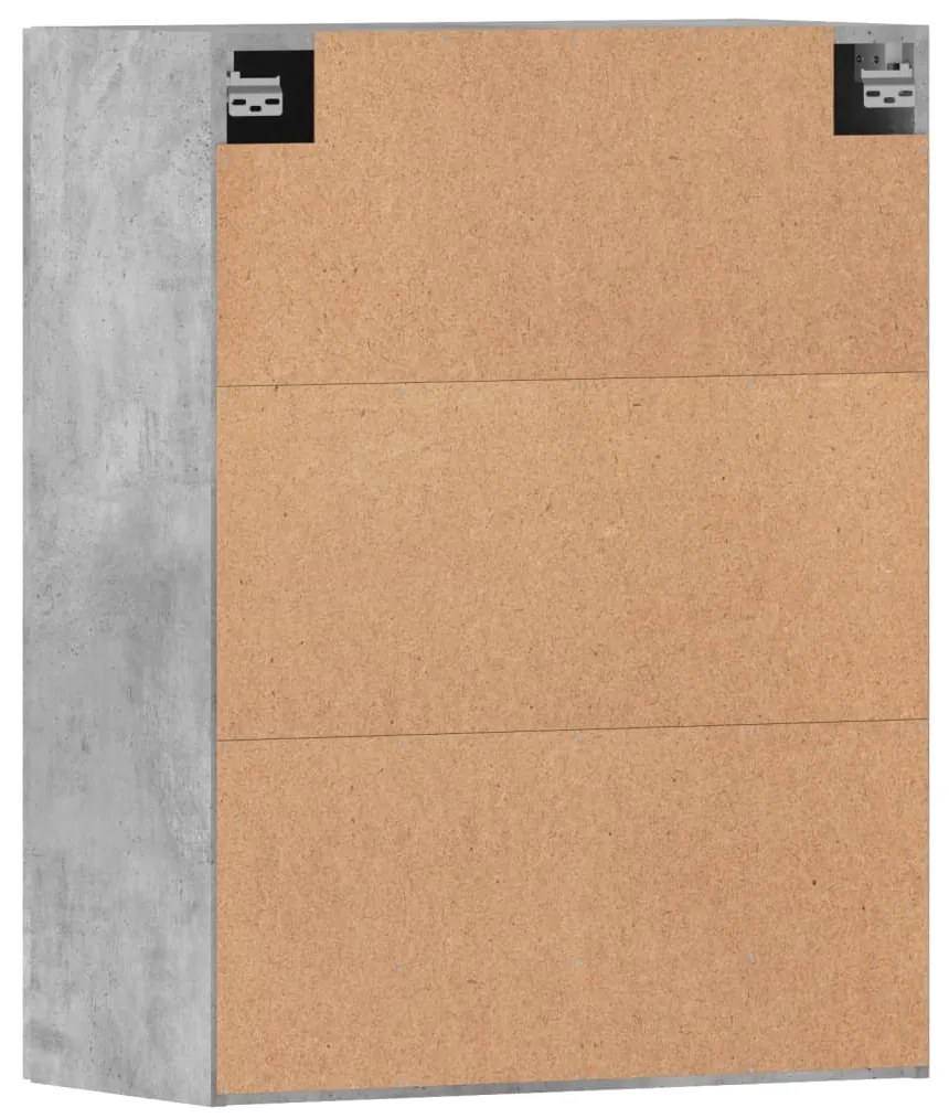Móveis de parede 2 pcs derivados de madeira cinzento cimento