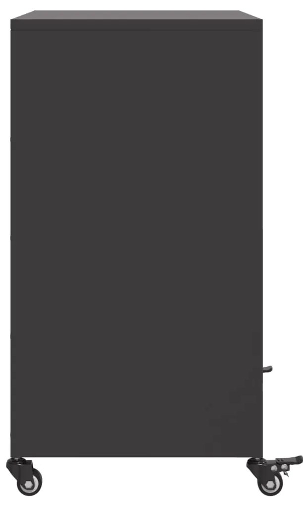 Aparador 68x39x72 cm aço preto