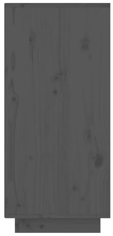 Armário consola 60x34x75 cm pinho maciço cinza