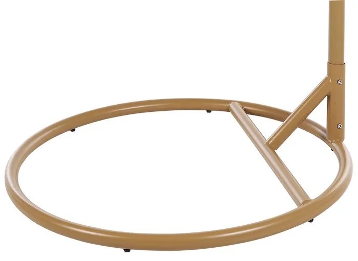 Cadeira suspensa em rattan creme com suporte ALBA Beliani
