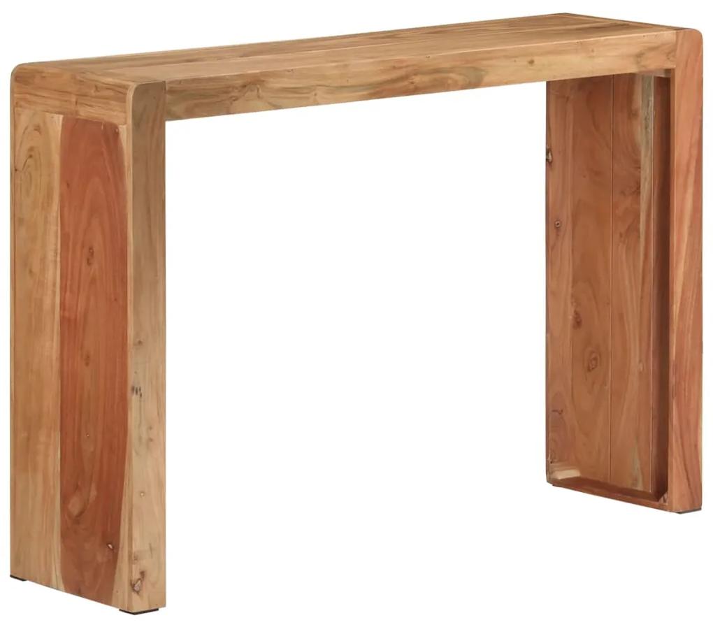 Mesa consola 110x30x76 cm madeira de acácia maciça
