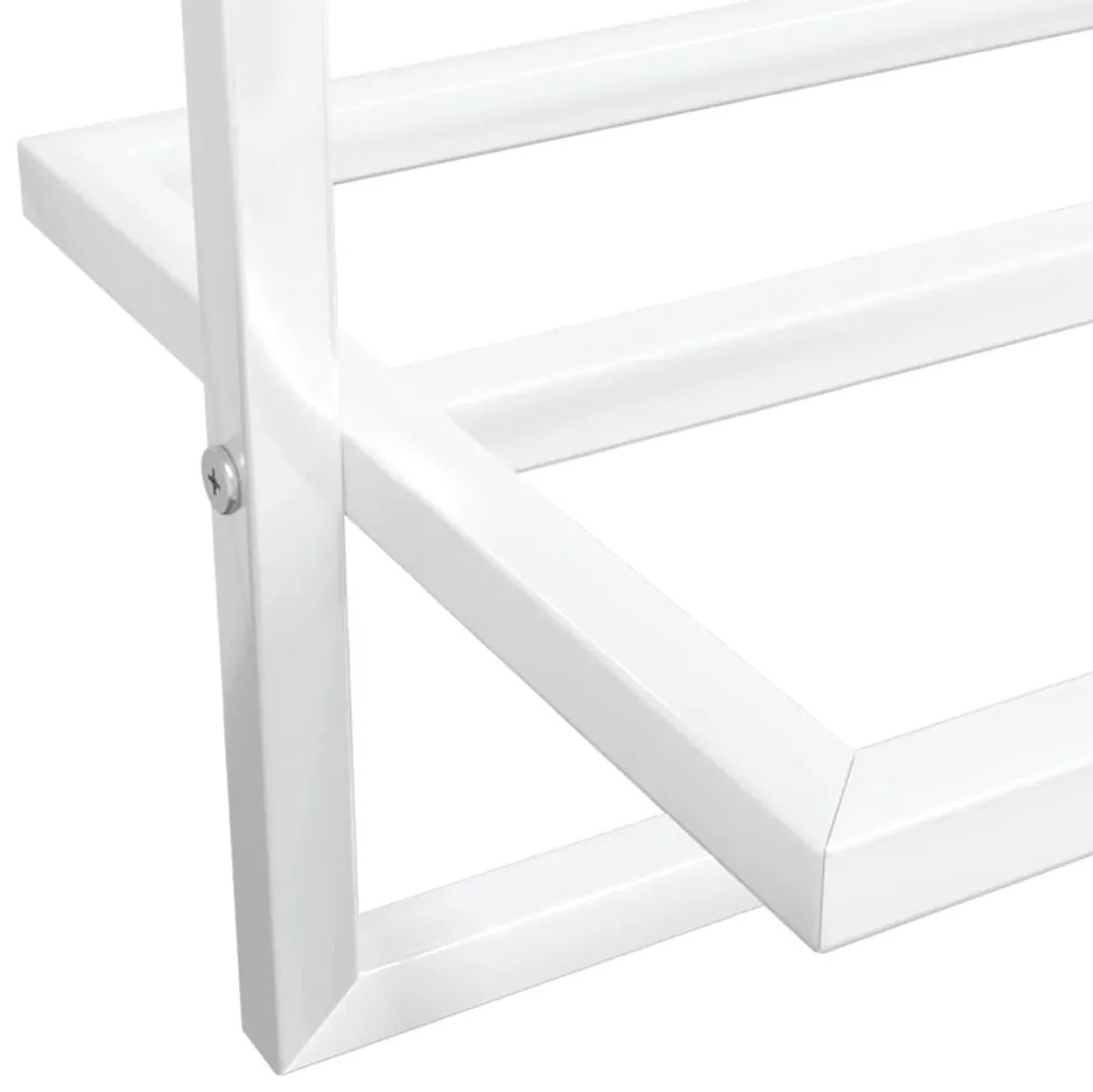 Toalheiro 95x25x22 cm ferro branco