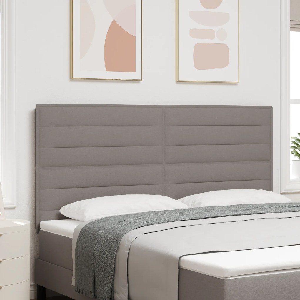 Cabeceira Design Linhas Taupe 180 cm Tecido
