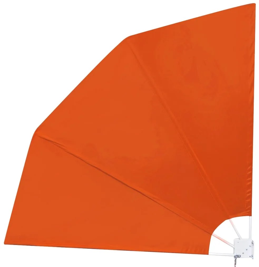 Toldo lateral dobrável para varanda 210x210 cm terracota