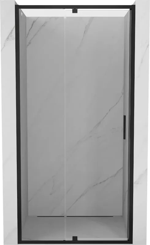 Mexen Exo porta de chuveiro basculante 95 cm, transparente, preto - 819-095-000-70-00