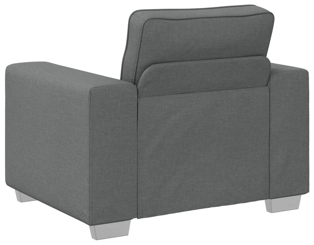 Poltrona vidaXL Cinza Escuro 59 cm em Tecido