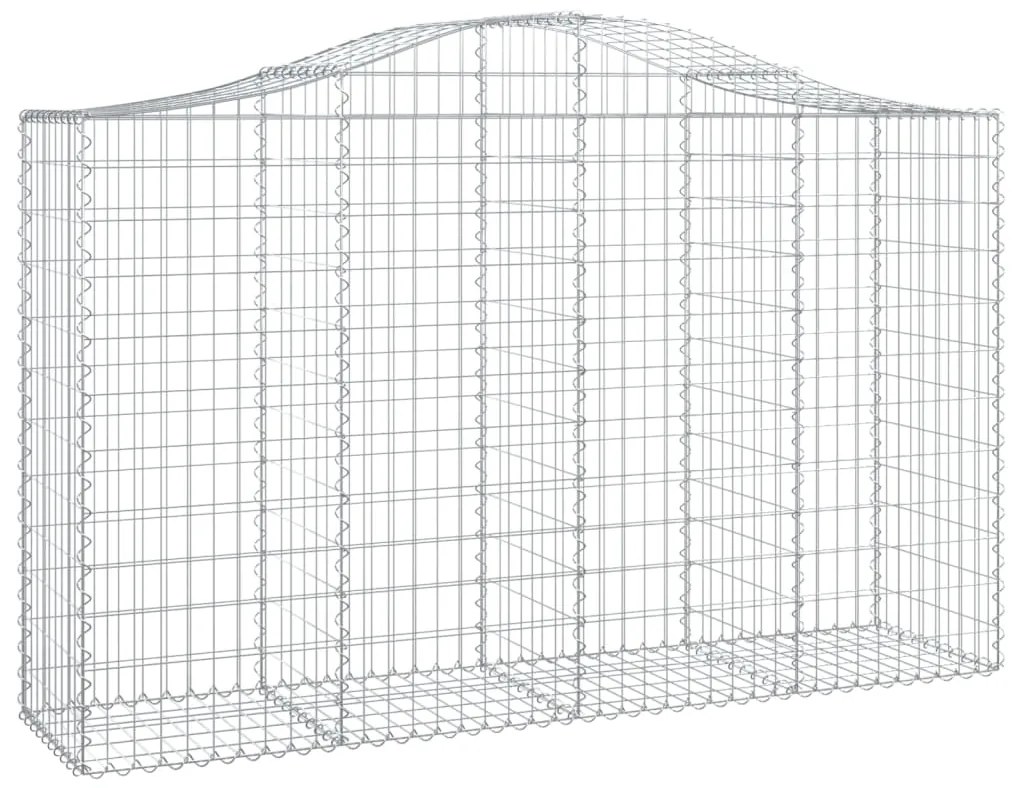 Cestos gabião arqueados 13pcs 200x50x120/140 ferro galvanizado