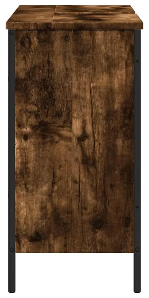Móvel p/ lavatório 80x30x60cm derivados madeira carvalho fumado