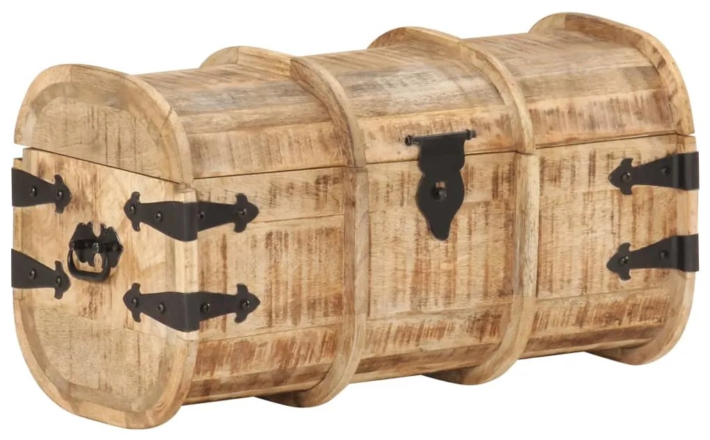 Baús de arrumação 2 pcs madeira de mangueira maciça