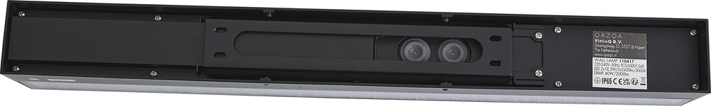 Candeeiro de parede exterior industrial preto 55cm incl. LED IP65 - Hannah