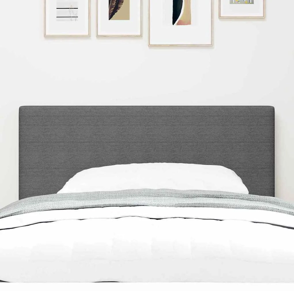 Cabeceira vidaXL Design Simples Cinza Claro 90 cm em Tecido de Corduro