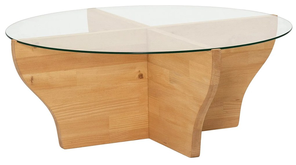 Mesa de Café Amphora - Cor Teak - 92x36x92 cm