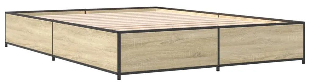 Estrutura de cama 120x190 cm derivados madeira/metal