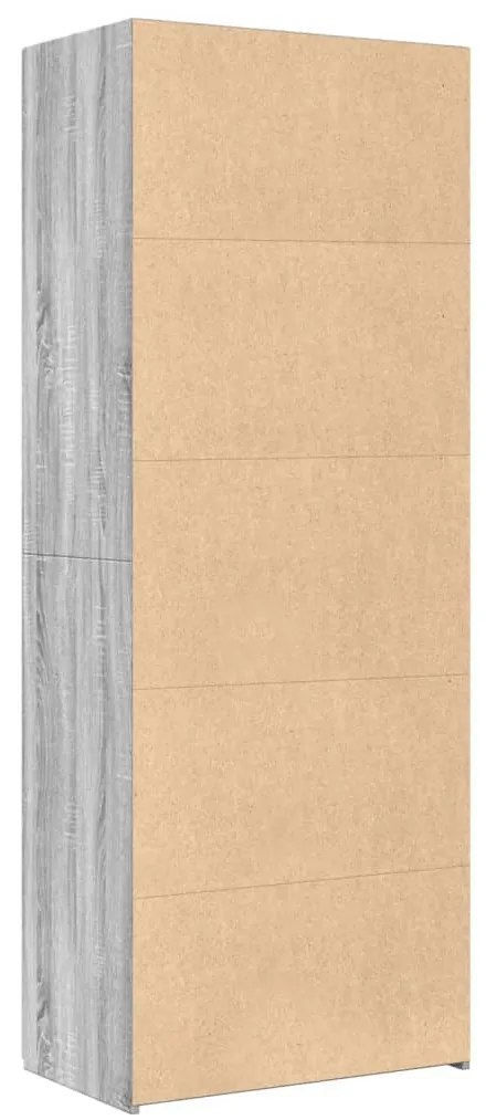 Armário alto 70x42,5x185 cm derivados madeira cinzento sonoma