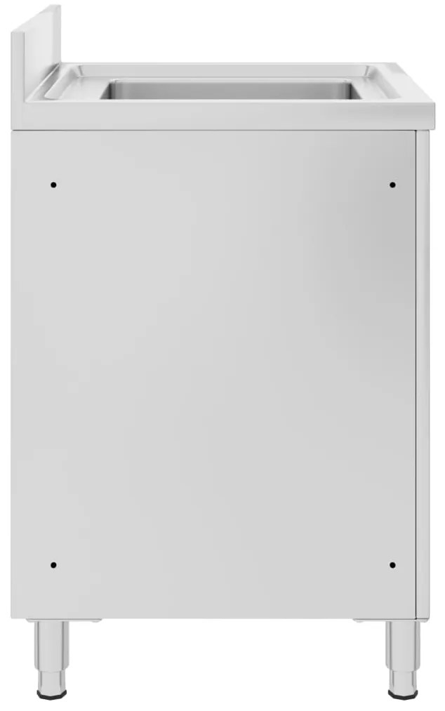 Armário p/ lava-louça cozinha comercial 60x60x96cm aço inoxid.