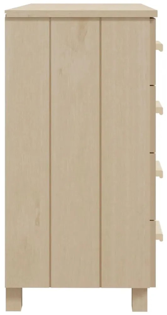 Aparador HAMAR 79x40x80 cm pinho maciço castanho-mel