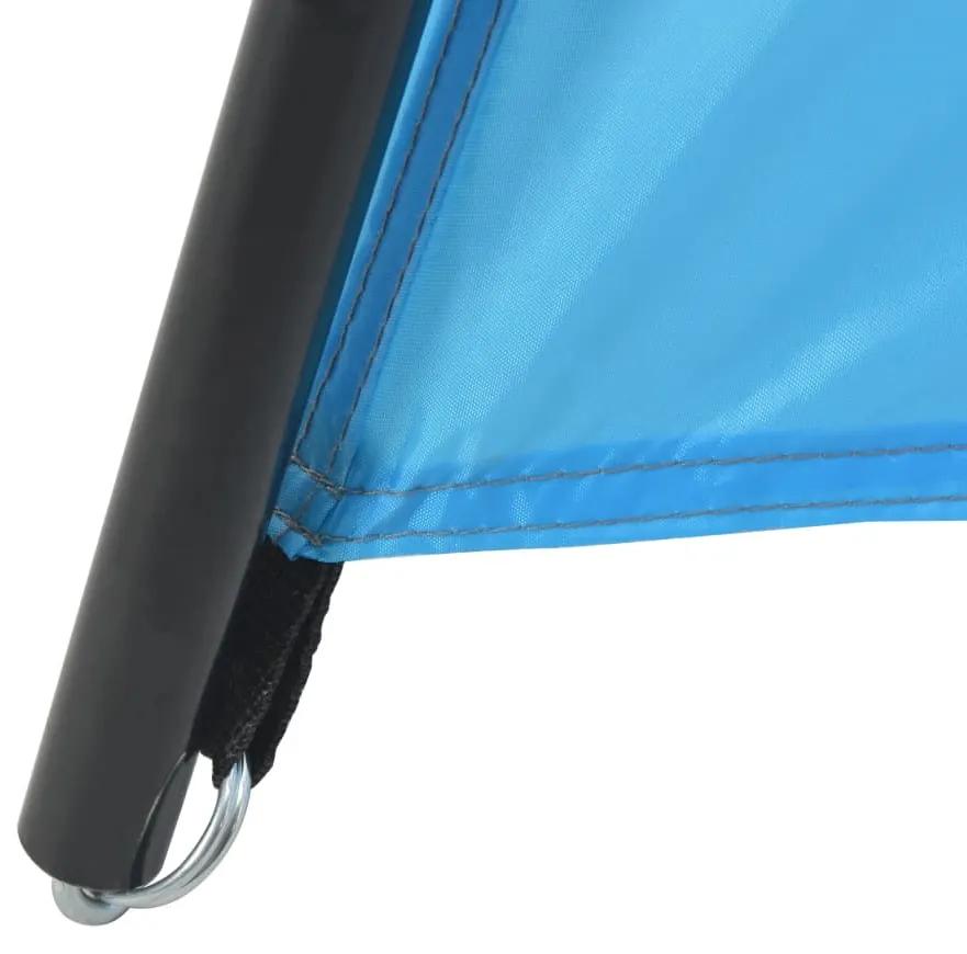 Tenda para piscina 590x520x250 cm tecido azul