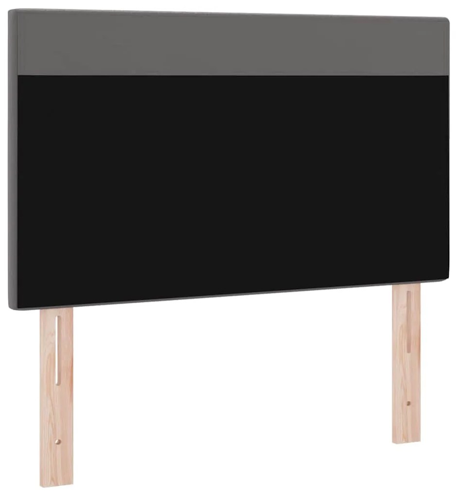 Cabeceira de Design Simples Cinza 100 cm Couro Sintético