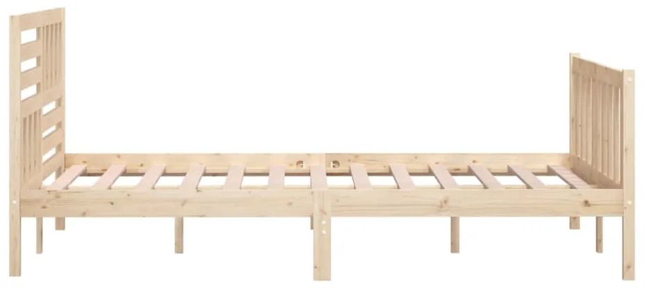 Estrutura de cama 160x200 cm madeira maciça