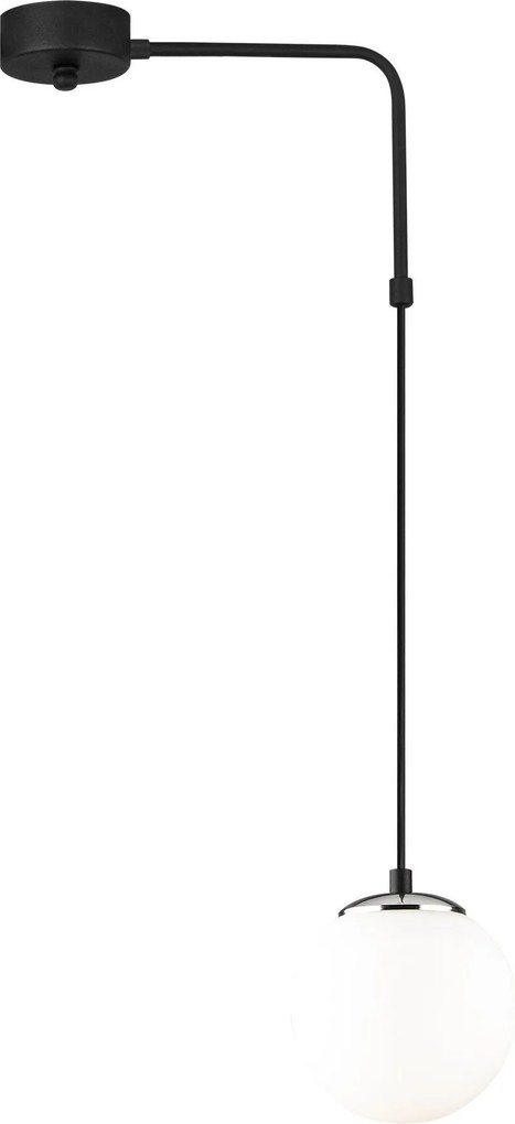 Candeeiro de Teto Uzum – Preto e Branco – 30 x 15 cm