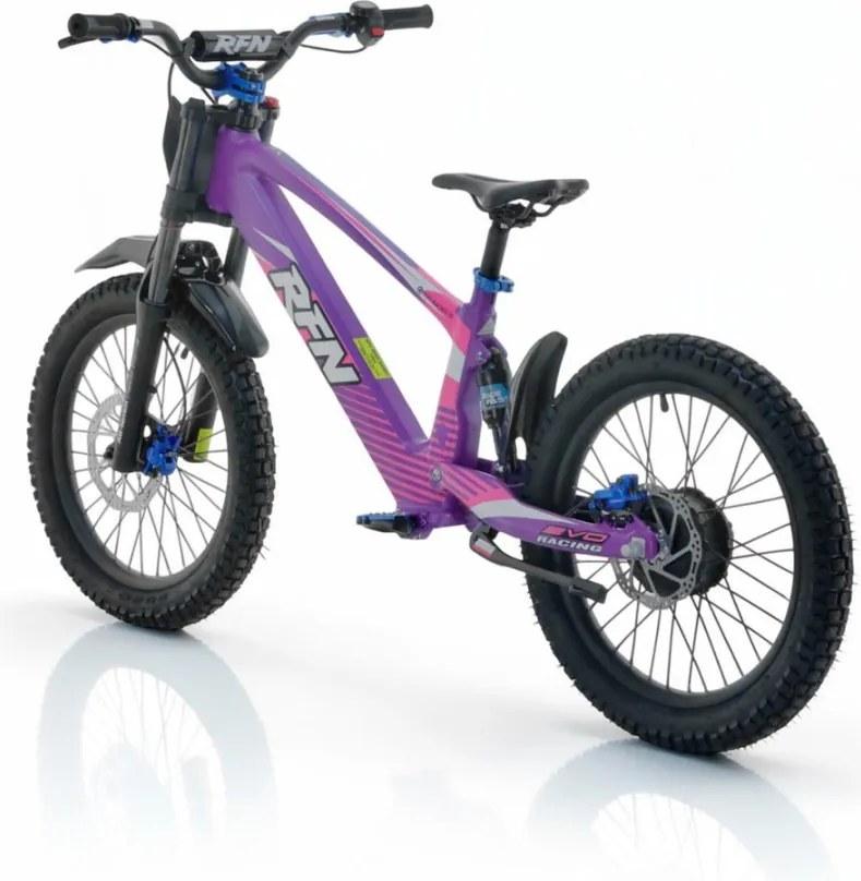 Bicicleta elétrica infantil sem pedais 750W 20" 36V 7.5Ah RXF EVO-RACING Roxa
