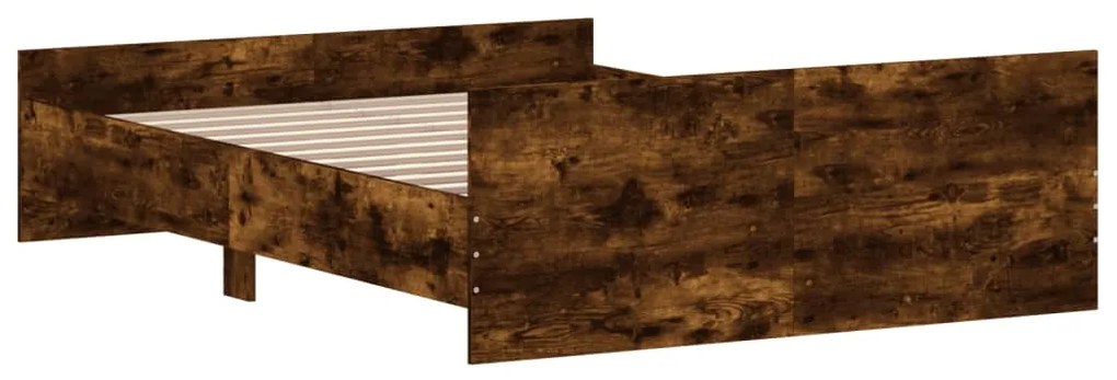 Estrutura de Cama Moona - 135x190 cm - Madeira Rustica - Design Modern