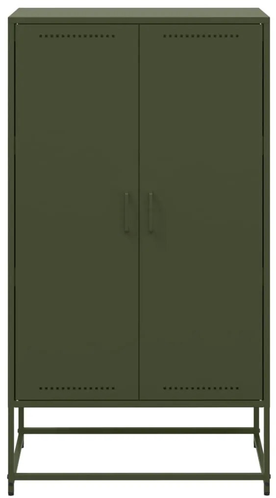 Aparador alto 68,5x38,5x123,5 cm aço verde azeitona