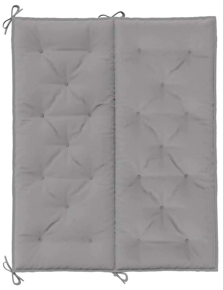 Almofadão banco jardim 120x(50+50)x7cm tecido oxford cinzento