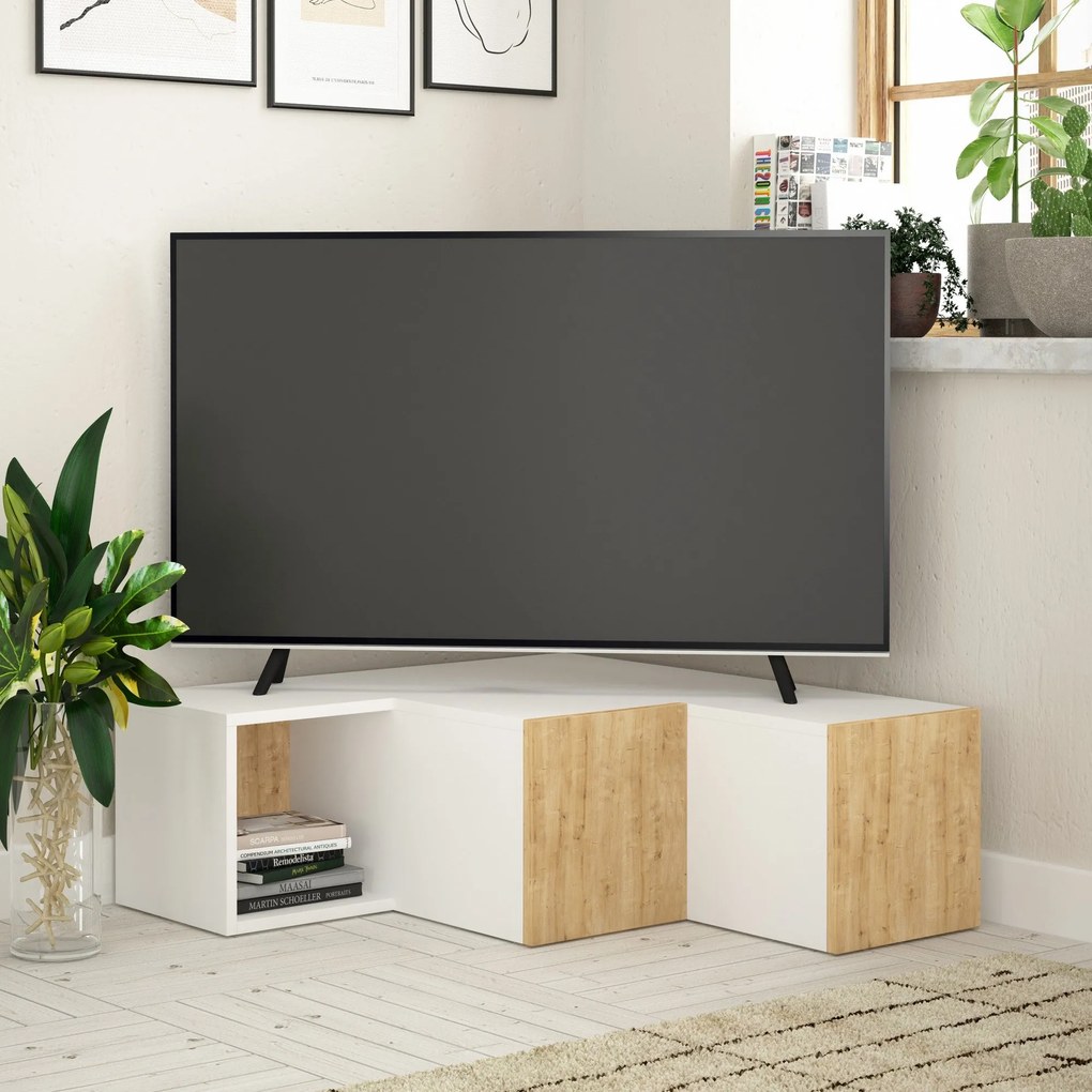 Estante Lima – Branco e Preto – 90 cm x 180 cm x 20 cm